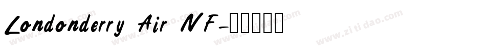 Londonderry Air NF字体转换